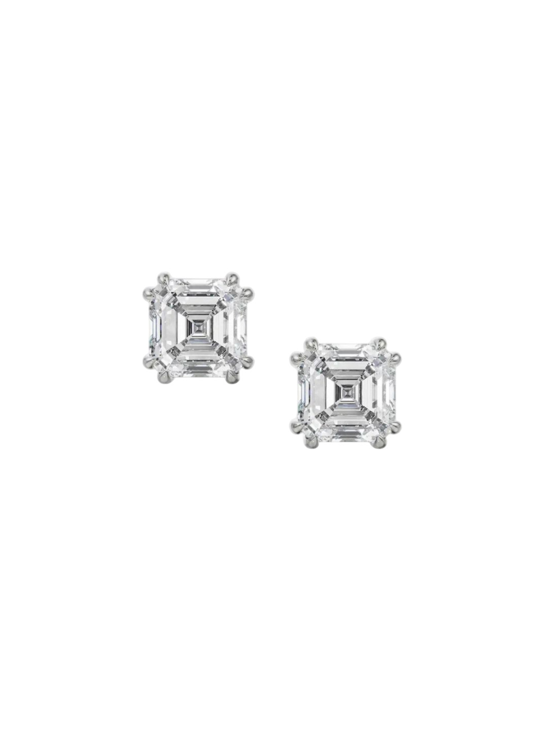 Emori 1 CT Asscher Lab Diamond in 14KT Gold Earring