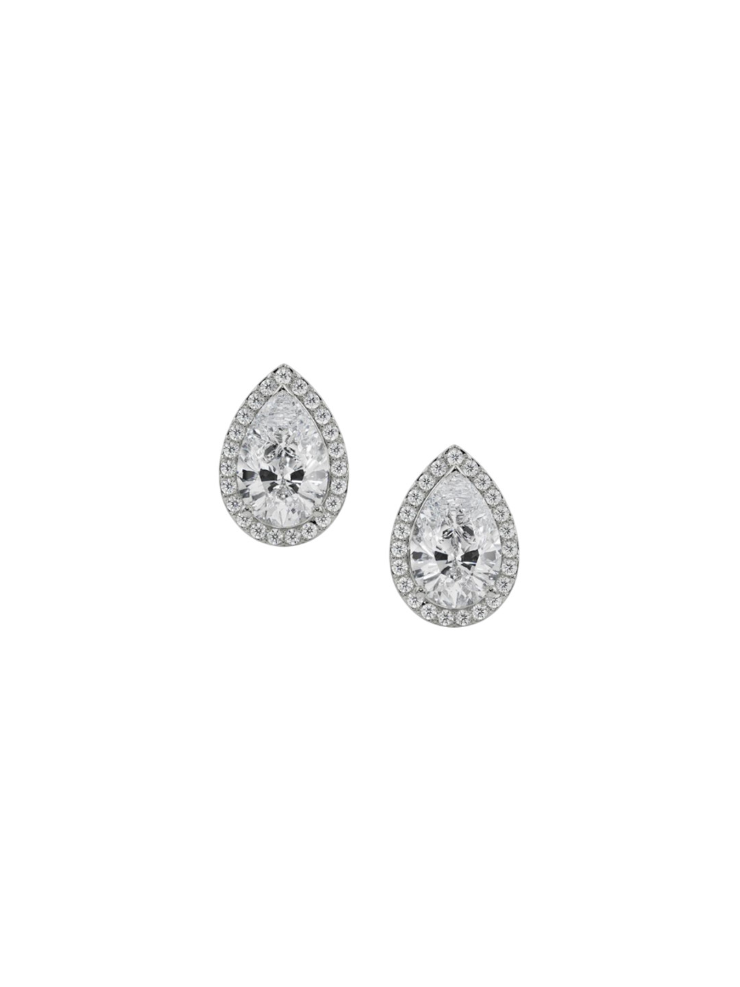 Emori 1 CT Solitaire Pear Lab Diamond Earring in 18KT Gold