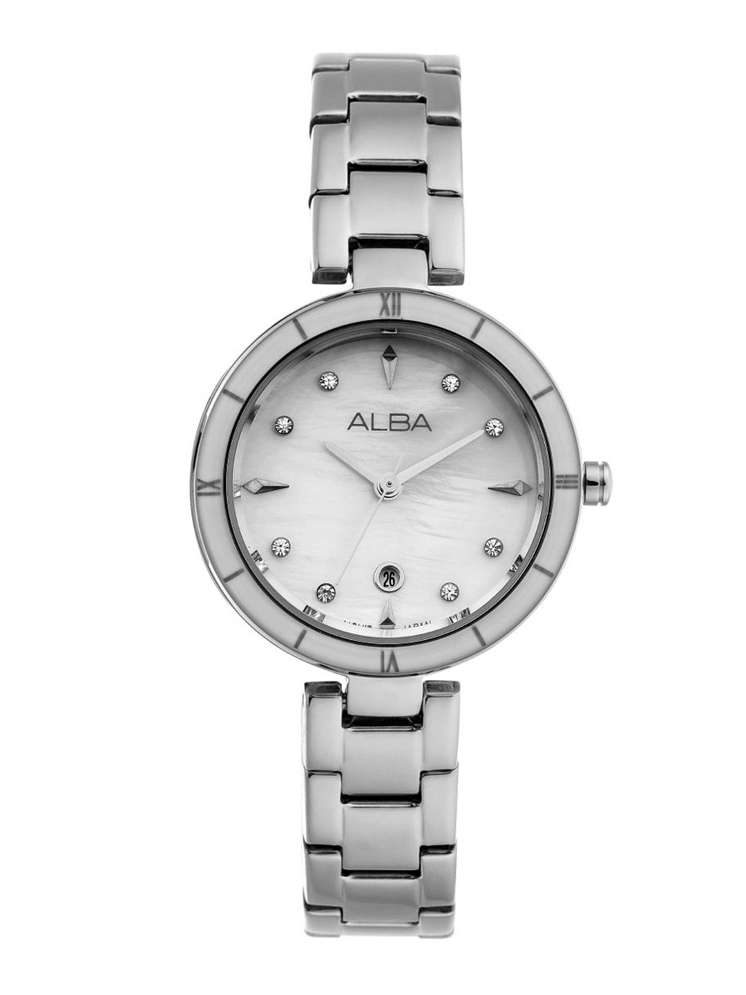 Alba by seiko White Mother Of Pearl Watch-AH7AX3X1