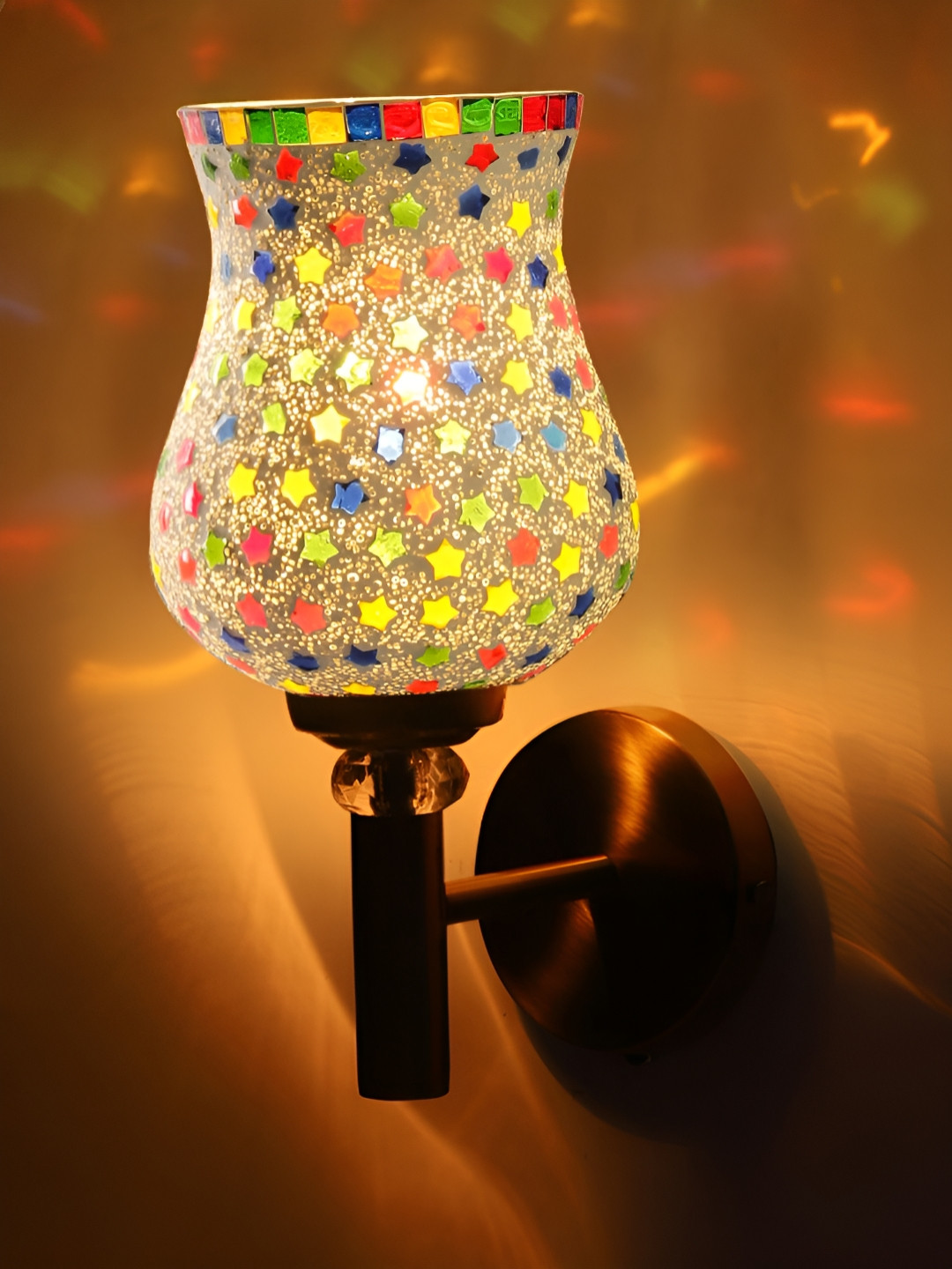 Devansh Textured Abstract Shaped Shaped Wall Lamp