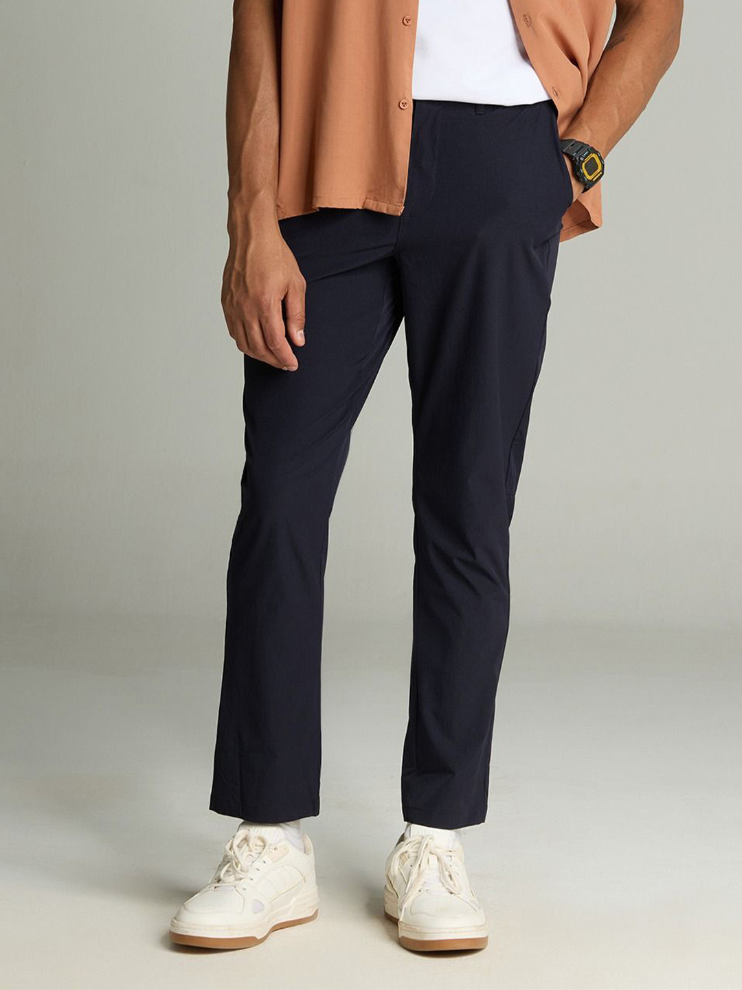Cava Navy Elasticated Waist Band Pant