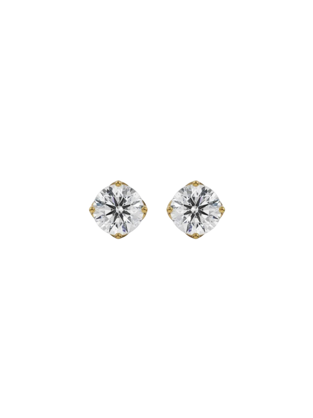Emori 1.5 CT Timeless Solitaire Lab Diamond in 14KT Gold Earring