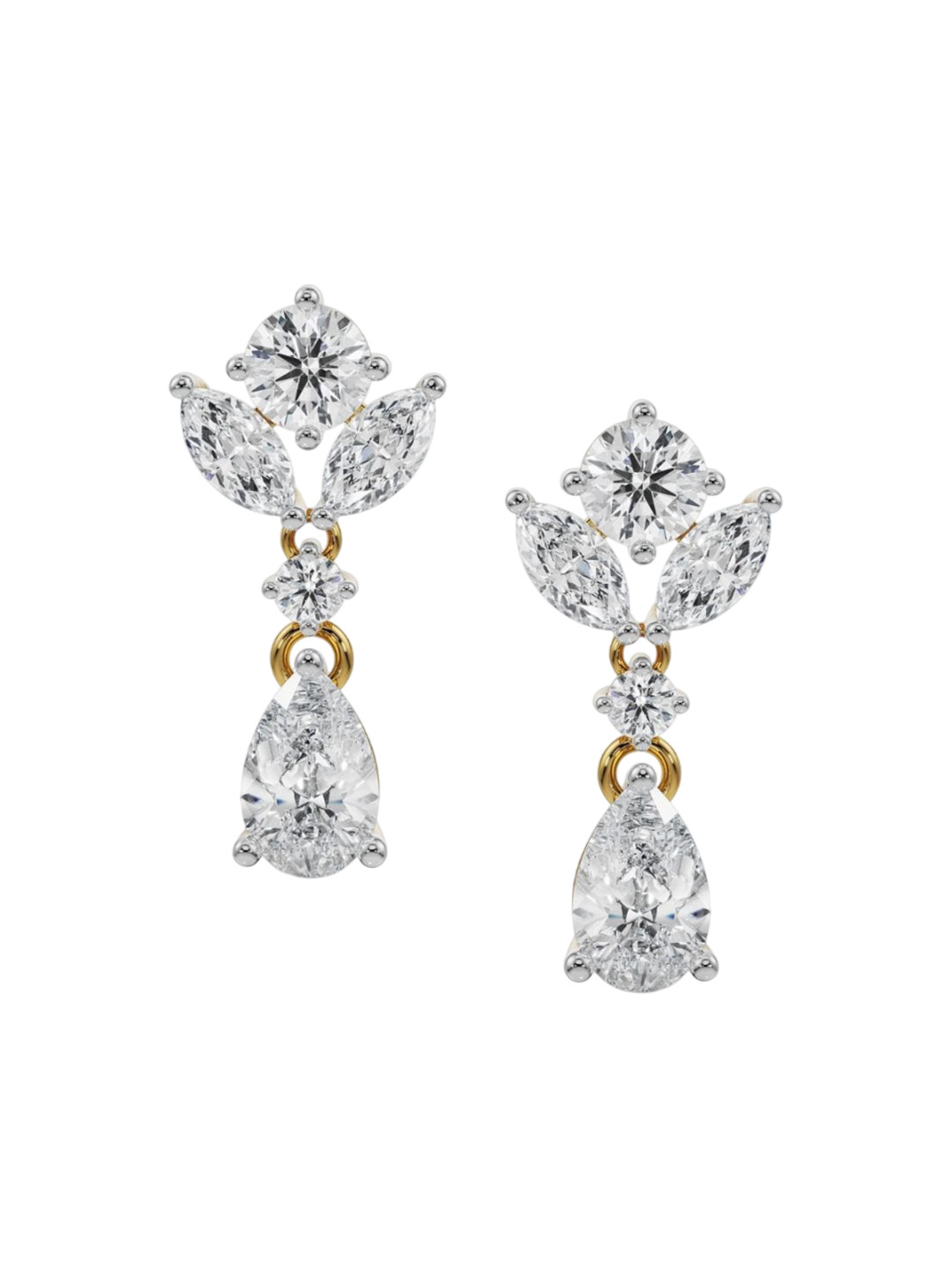 Emori Magical Drop Lab Diamond Earring in 18KT Gold