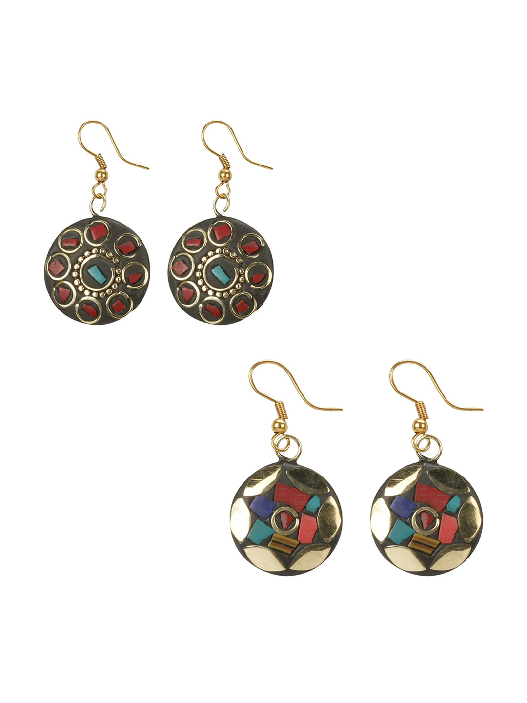 URBANELA Circular Drop Earrings