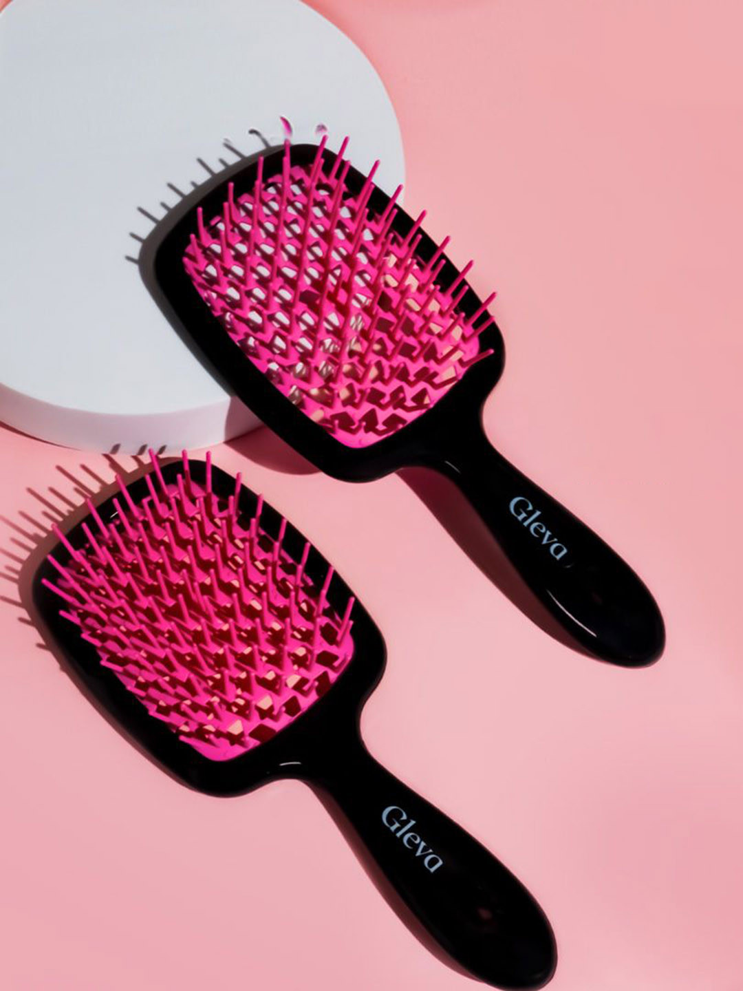 Gleva Hair Brush Detangling Comb For Pain Free Brushing To Reduce Hair Fall