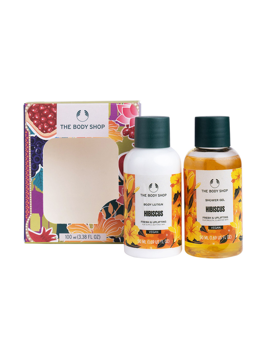 THE BODY SHOP Set Of 2 Hibiscus Hydrating Shower Gel & Body Lotion Gift Set - 50 ml Each
