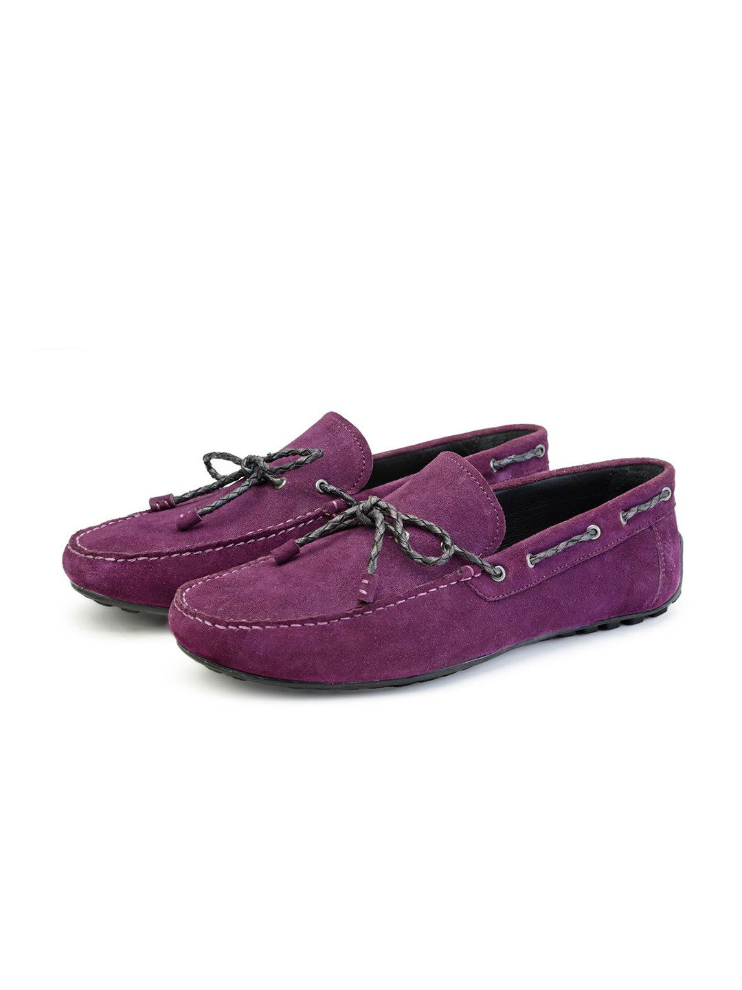 SHUTIQ Men Textured Suede Boat Shoes