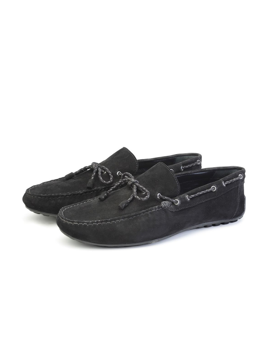 SHUTIQ Men Textured Suede Boat Shoes
