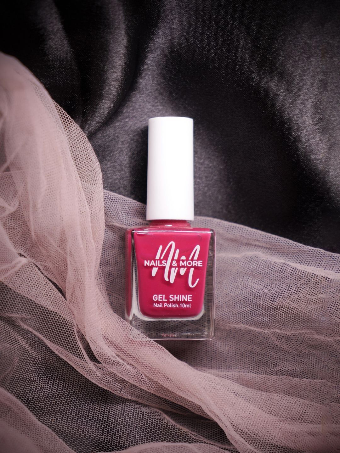 nails & more Gel Shine Argan Oil Glossy Long-Wearing Nail Polish - 10 ml Rough Pink 22