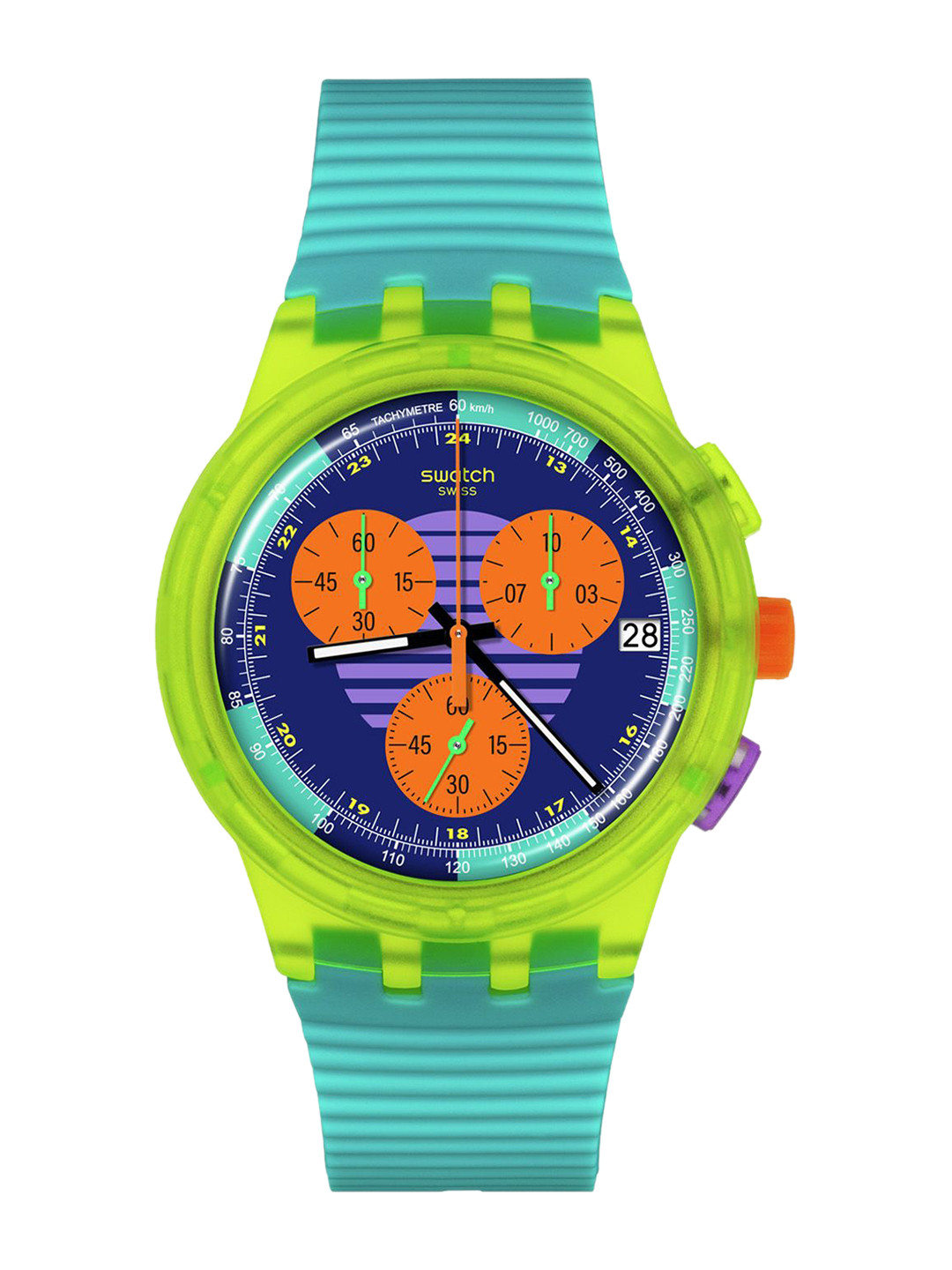 Swatch Unisex Printed Dial & Straps Analogue Watch SUSJ404_SWATCH WATCH
