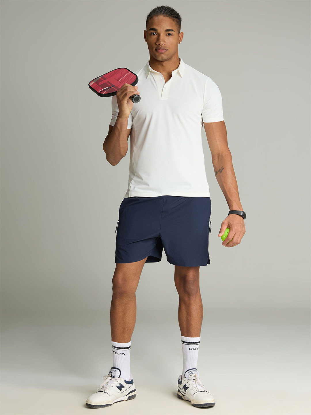 Cava Off-White Mens Bonded Polo