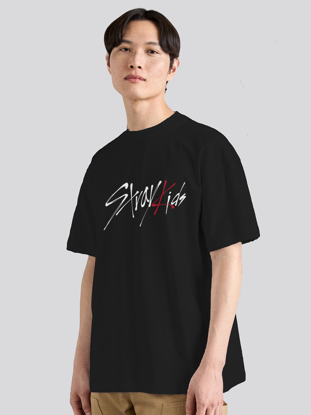 The Korhean Store Unisex K-Pop StrayKids Streetwear Regular Fit Graphic Printed Cotton Tshirt