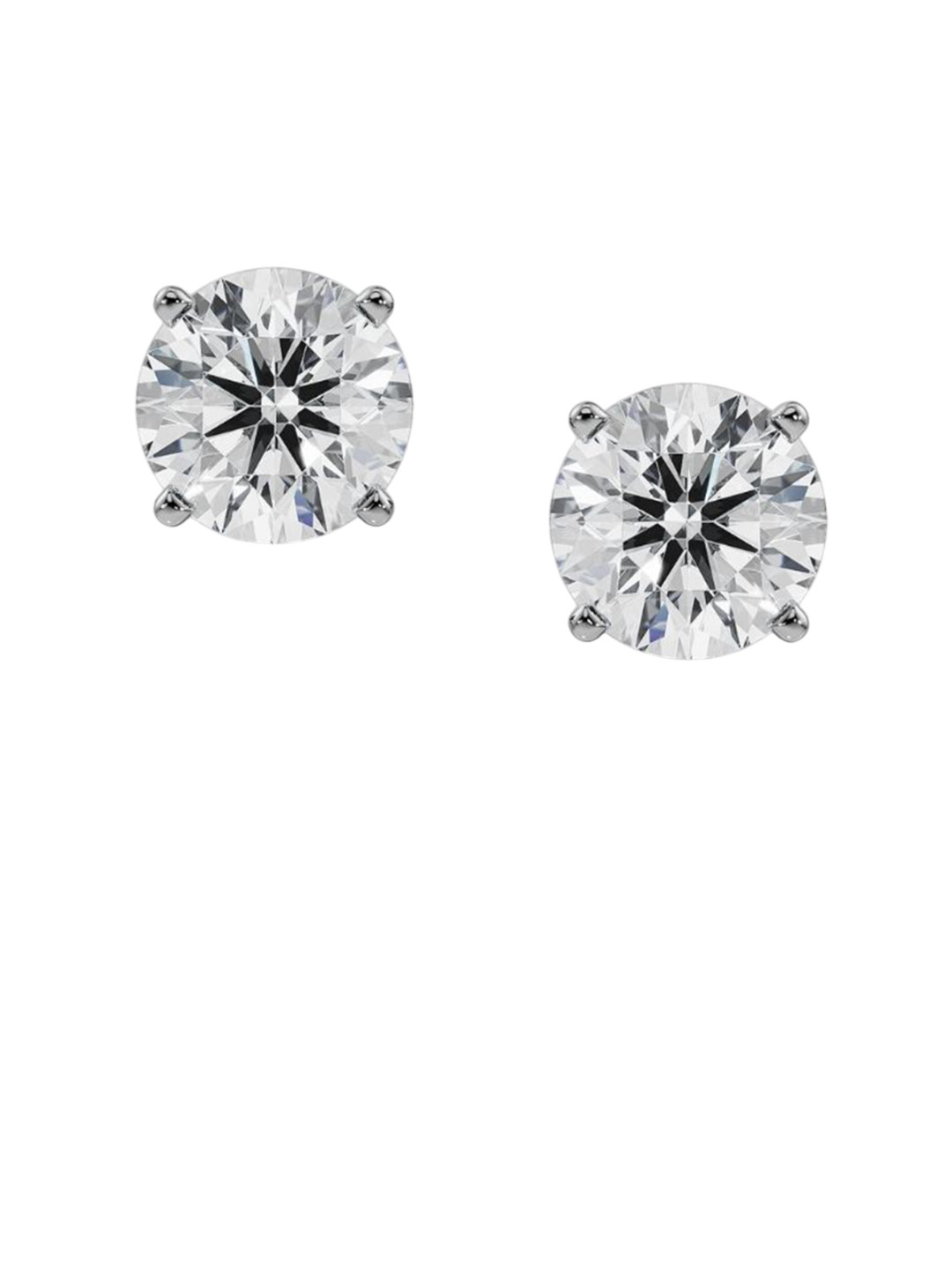 Emori 2 CT Classic Round Lab Diamond Earring in 18KT Gold