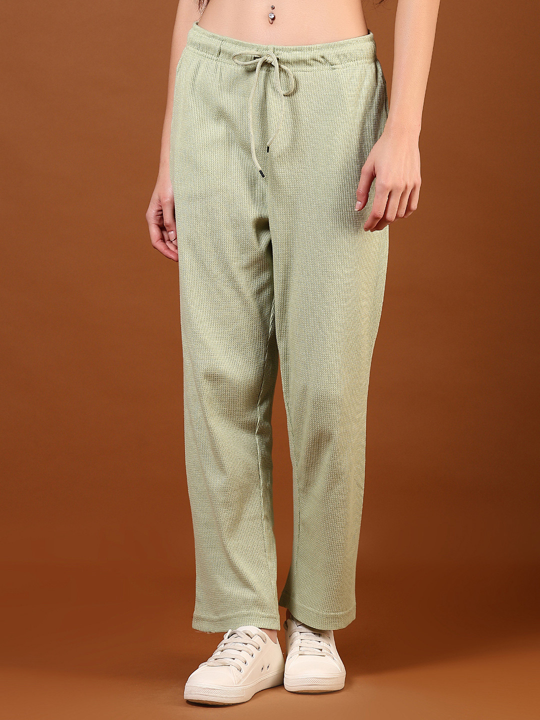 V-Mart Women Waffle Knit Track Pants