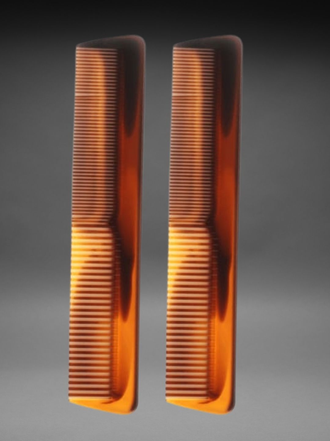 basicare Set Of 2 Dressing Detangling Hair Combs - Brown 3217