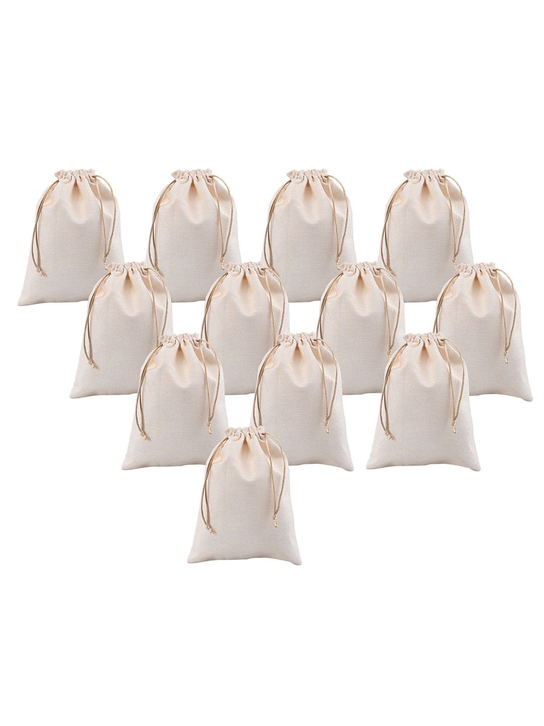 Kuber Industries Pack of 12 Jute Potli Bag for Ladies & Girls Potli Clutch