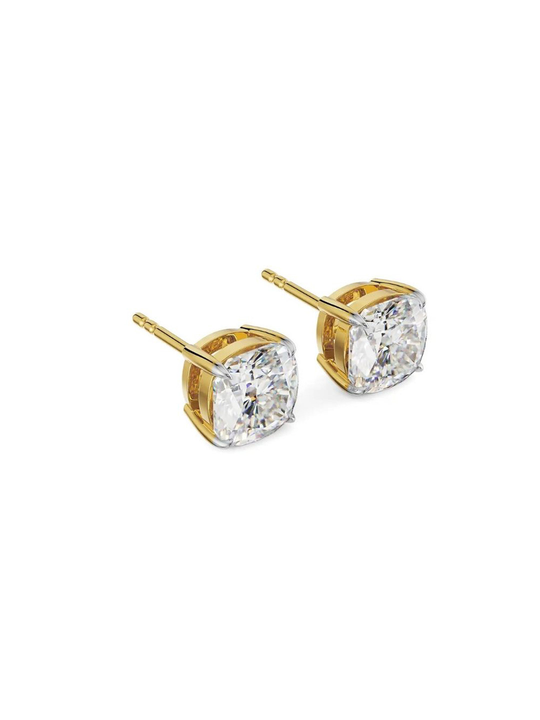 Emori 1 CT Cushion Lab Diamond Earring in 18KT Gold
