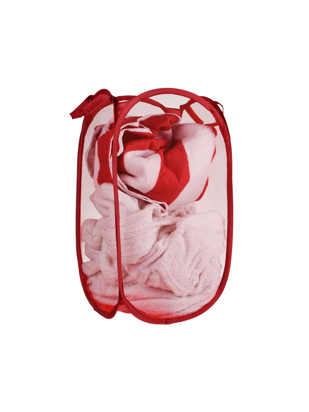 Kuber Industries Red Laundry Bag With Handle