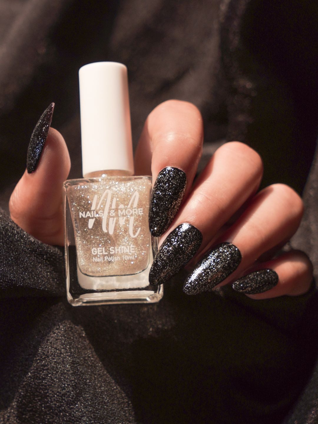 nails & more Gel Shine Top Coat Nail Polish - 10 ml - Glitter Ring Light 05