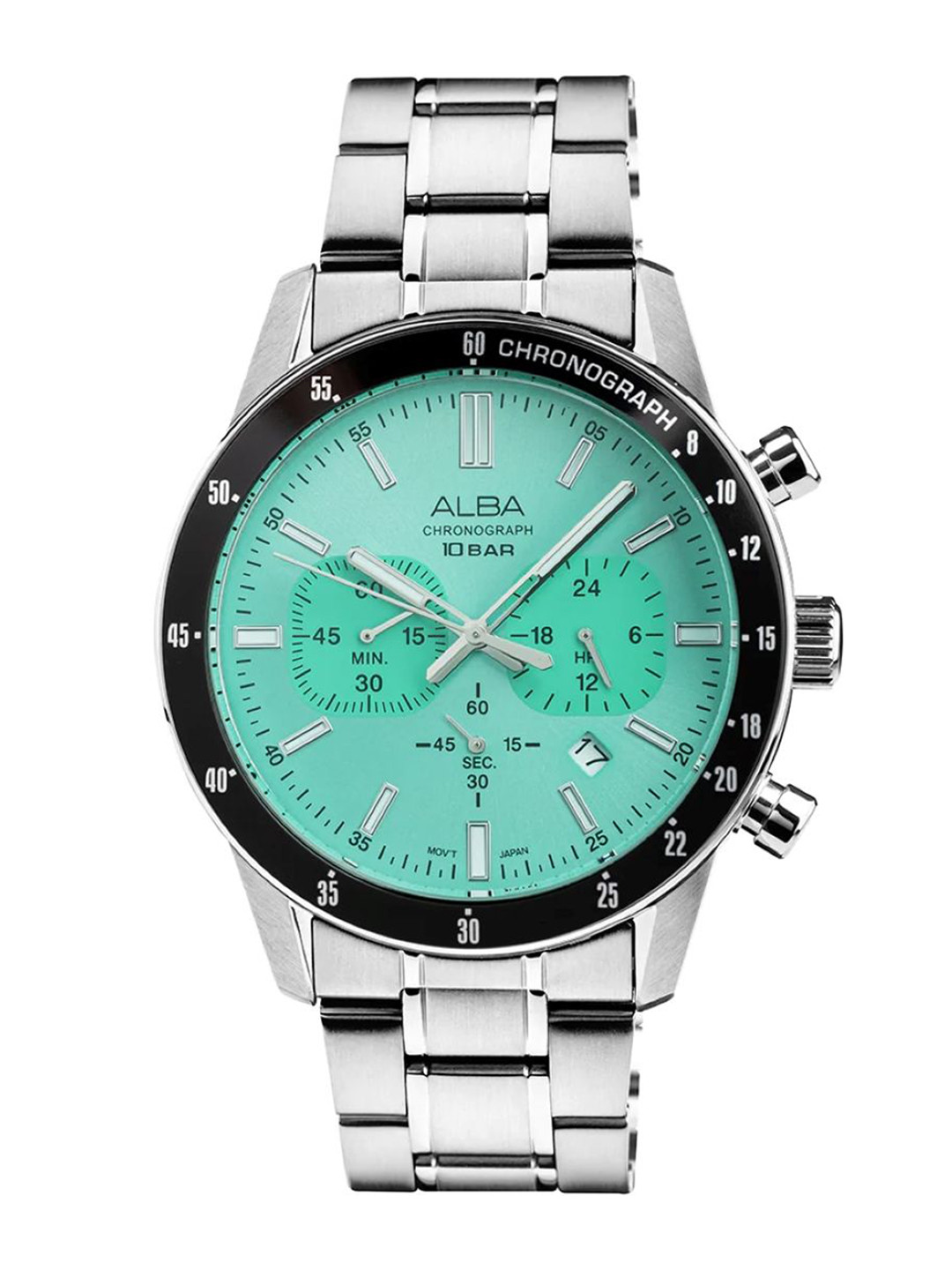 Alba by seiko Contemporary Mint Green Dial Chronograph AT3J83X1