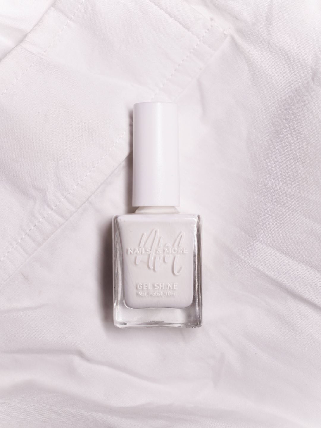 nails & more Gel Shine Argan Oil Glossy Long-Wearing Nail Polish - 10ml White 47