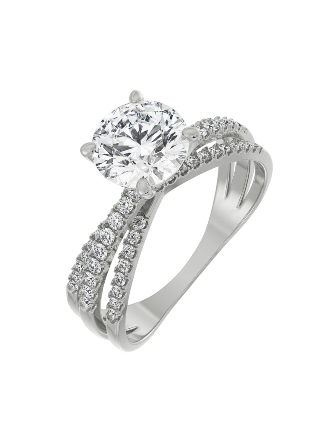 Emori Forever Sparkling Lab Diamond Ring in 18KT Gold