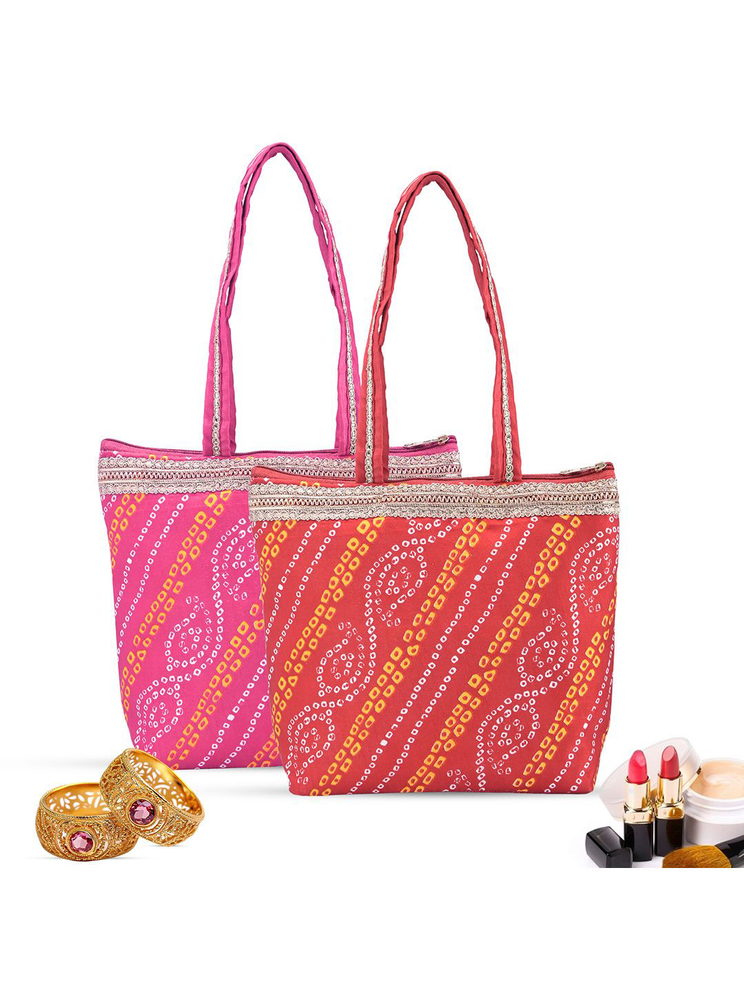 Kuber Industries Shopper 2 Pcs Hand Bag for Women & Girls Shoulder Bag