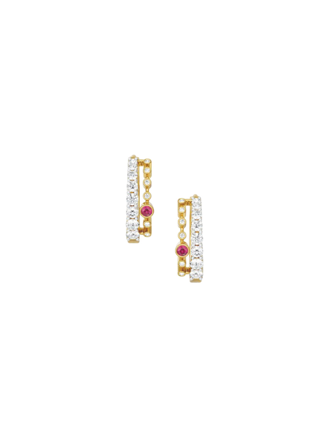 Emori Zoya Hoops Lab Diamond in 14KT Gold Earring