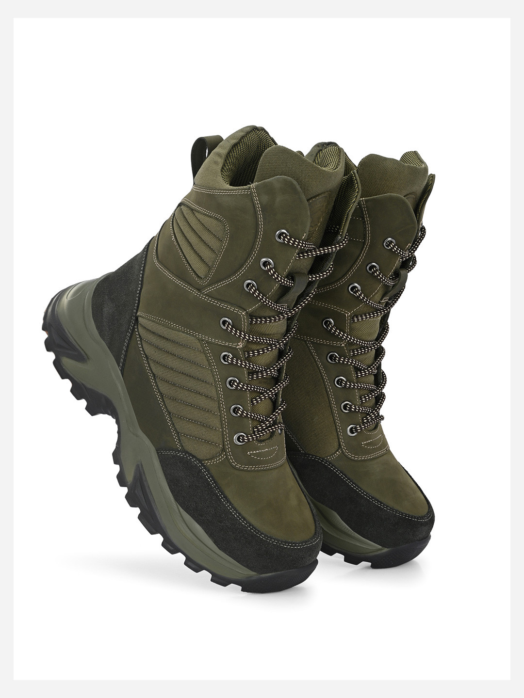 Harrykson London Men Leather Lightweight Hiking & Trekking Rugged Sole Boots