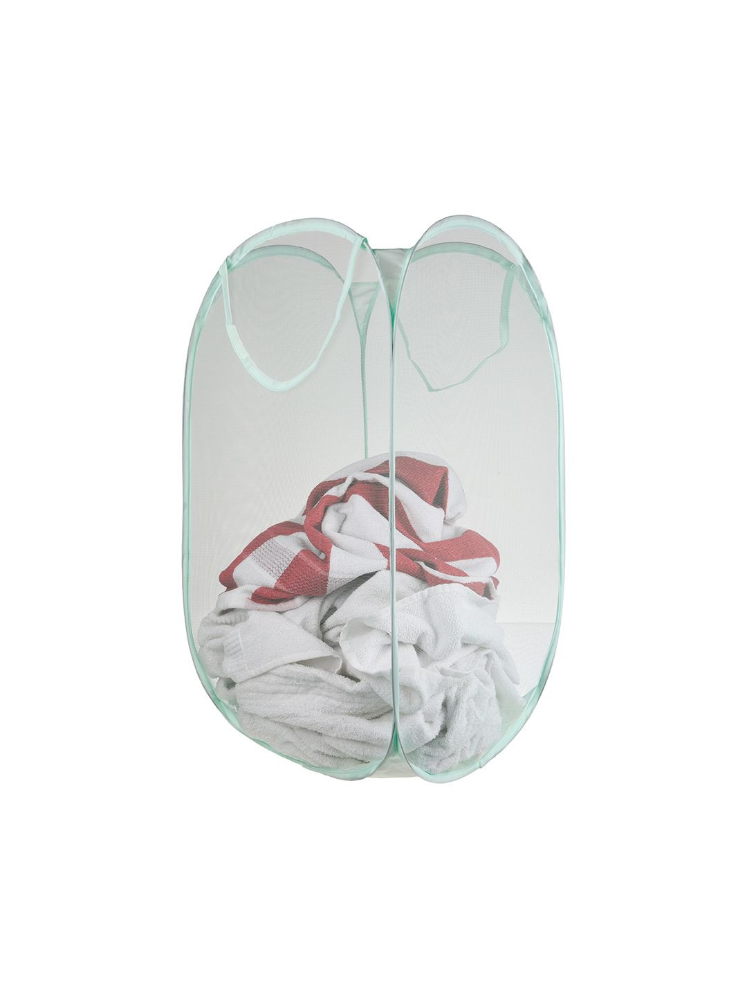 Kuber Industries Green Laundry Bag With Handle