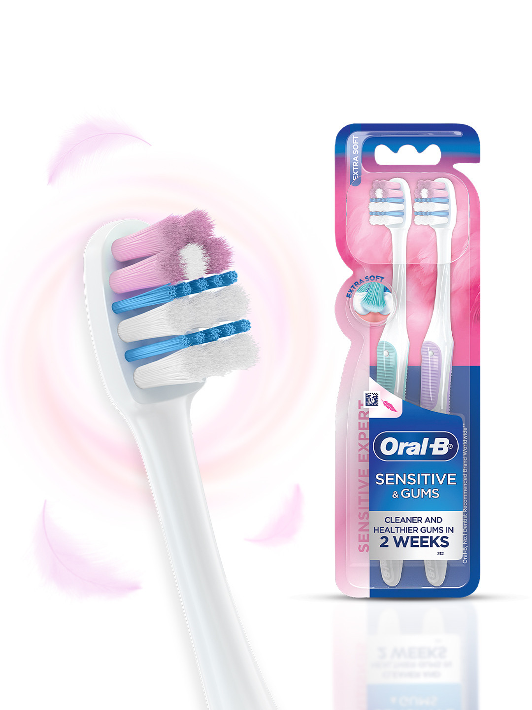 Oral - B Set of 2 Sensitive Expert Compact Head Toothbrush - Extra Soft