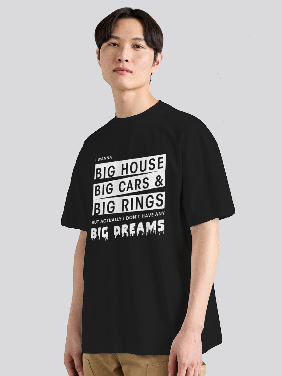 The Korhean Store Unisex BTS Suga's Dream Streetwear Regular Fit Graphic Printed Cotton Tshirt