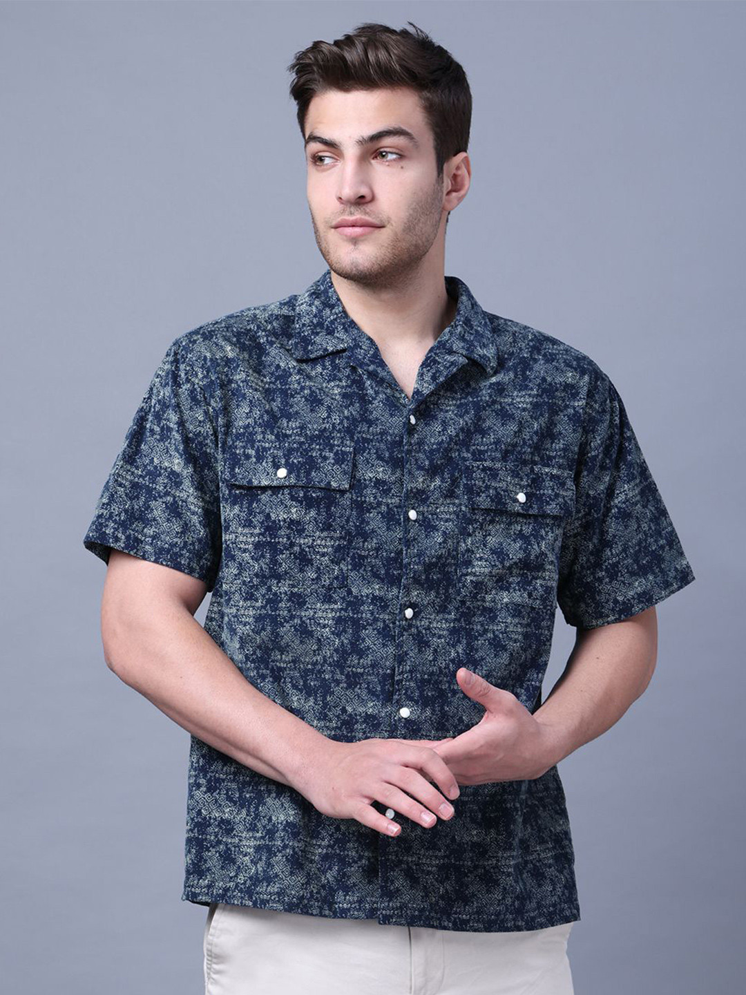 NEON CHILLIE Men Floral Opaque Printed Casual Shirt