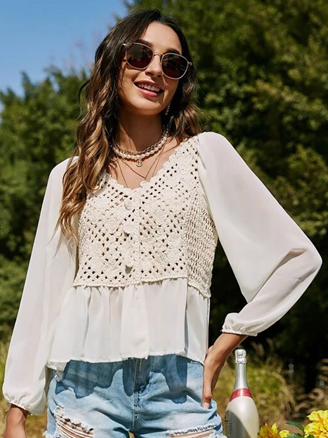 JC Mode Kimono Sleeve Top