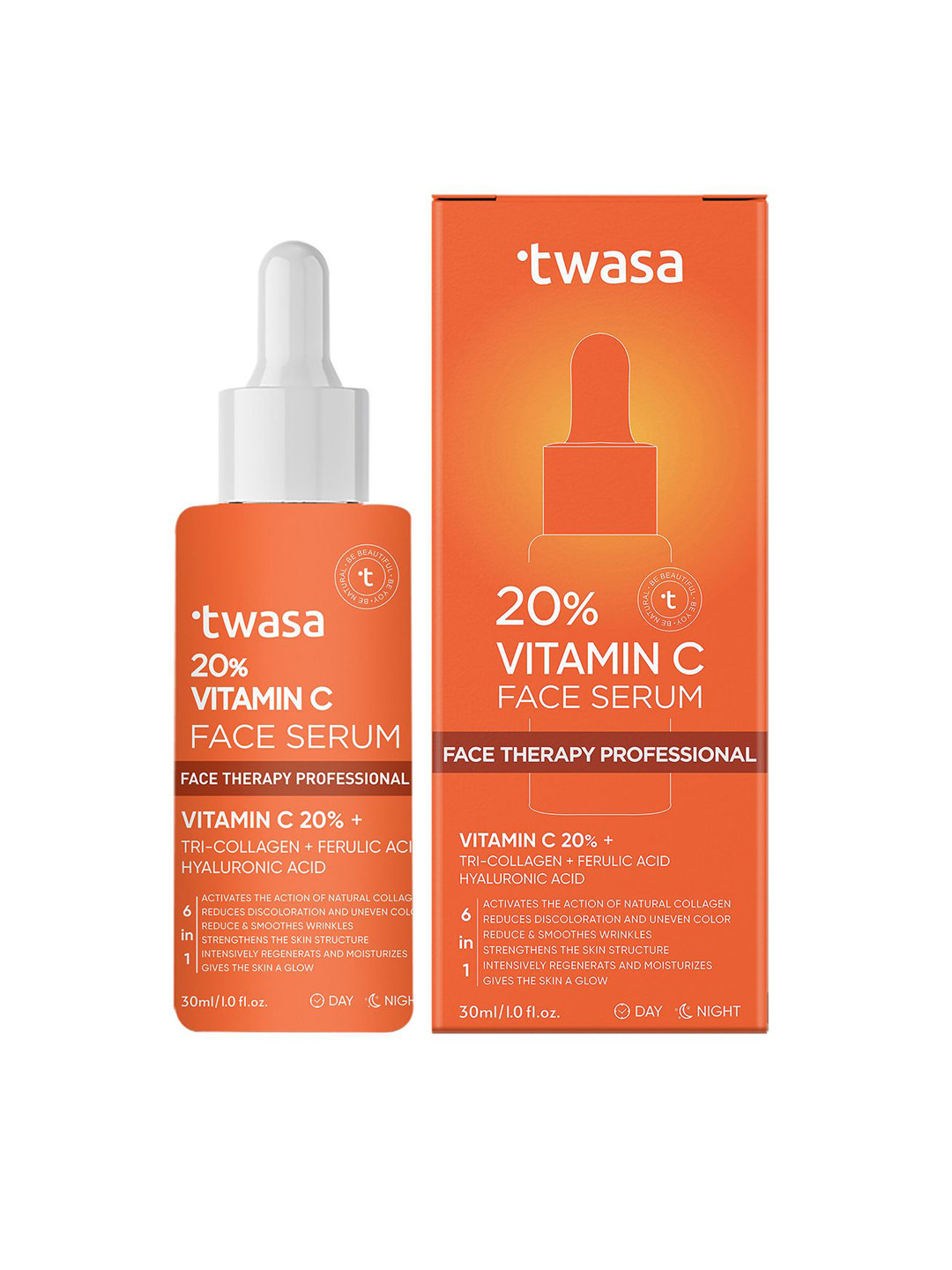 Twasa Vitamin C Serum With Hyaluronic Acid - 30 ml
