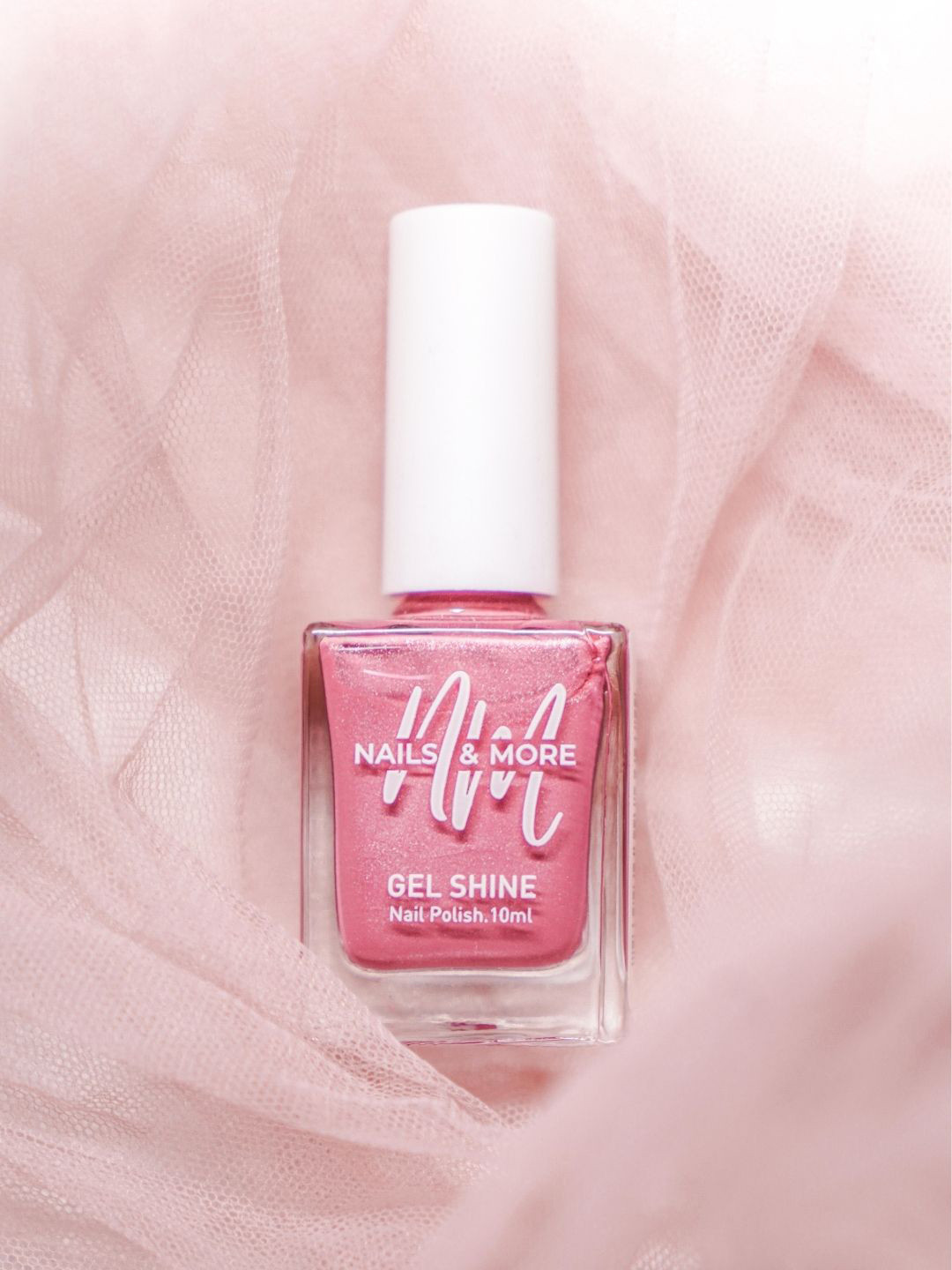 nails & more Gel Shine Argan Oil Metallic Long-Wearing Nail Polish - 10ml Metallic Pink 14