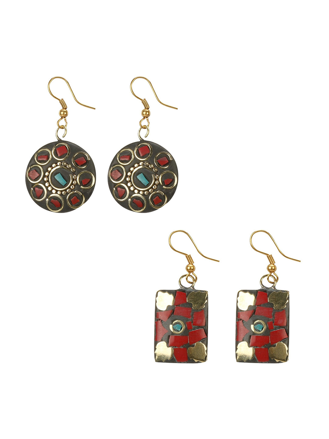 URBANELA Circular Drop Earrings