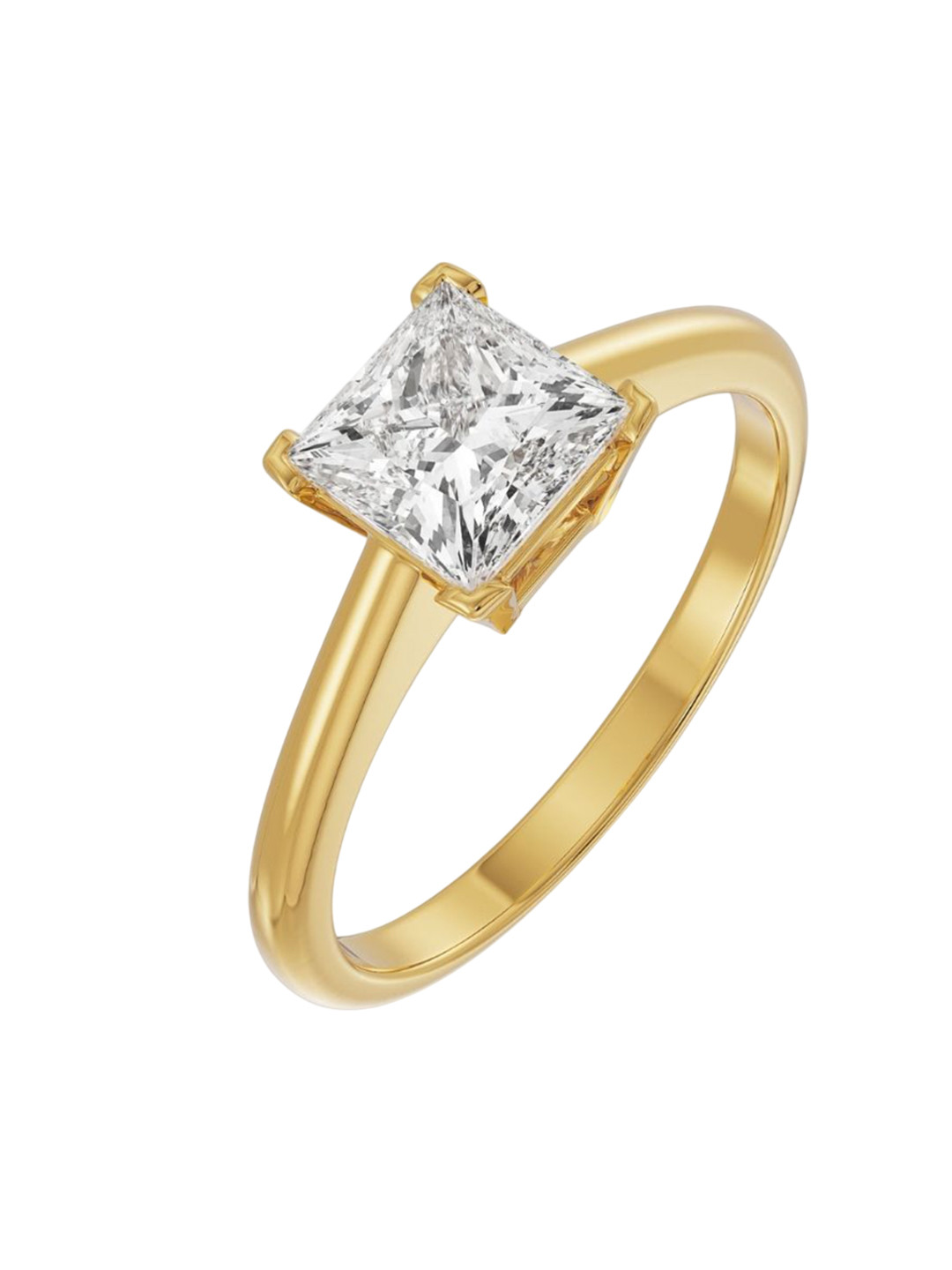 Emori Charming Solitaire Lab Diamond in 14KT Gold Ring