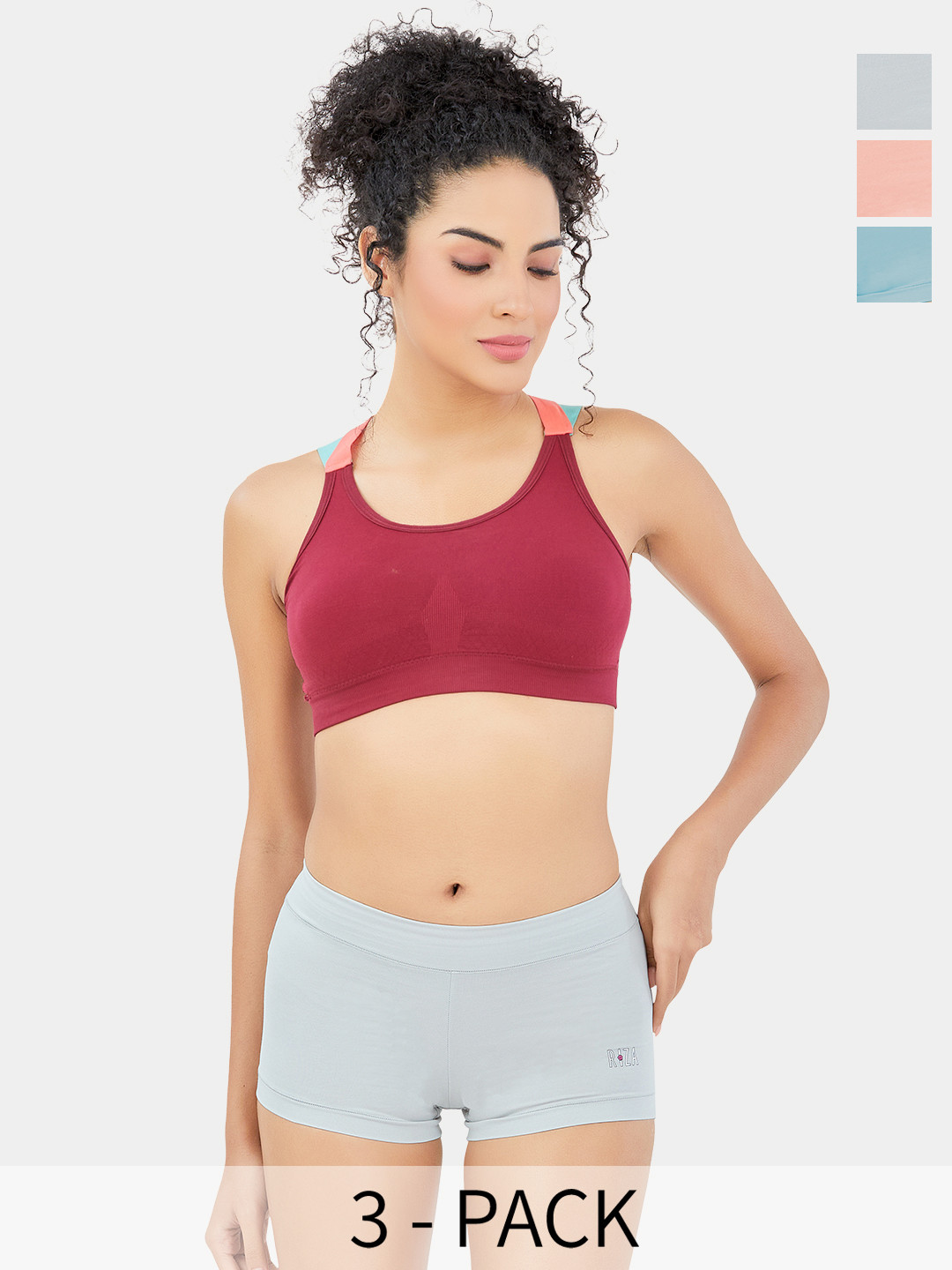 Trylo Misty Pack of 3 Women No Panty Line Covered Elastic With Broad Waist Band Briefs