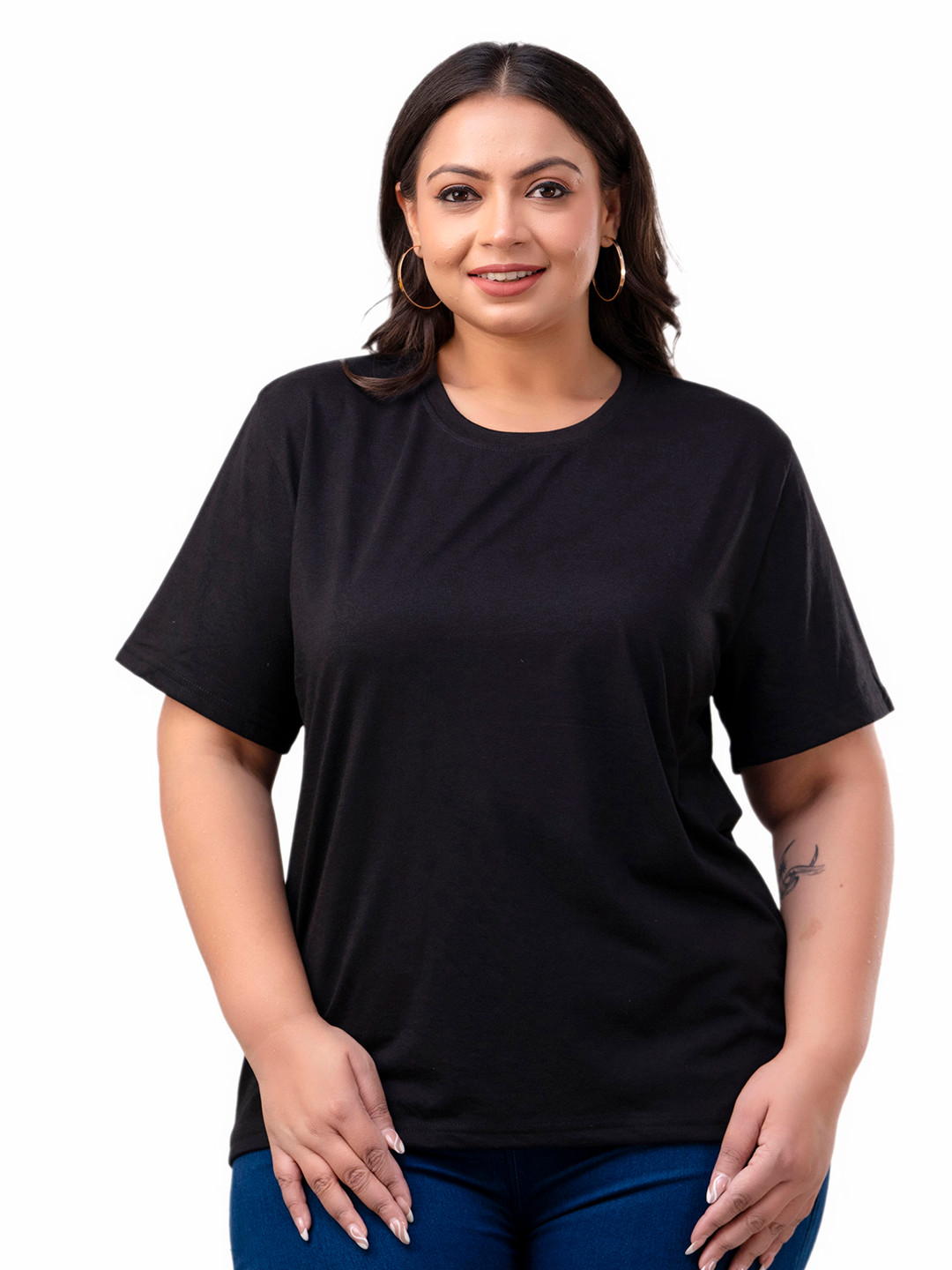 Fashion Zest Women High Neck Pockets T-shirt