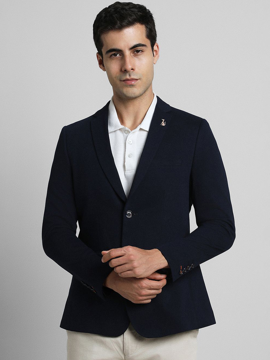 SIMON CARTER LONDON Single Breasted Slim-Fit Blazer