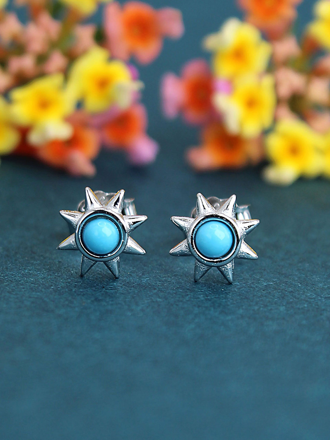 DEVASHREE Star Shaped Studs Earrings