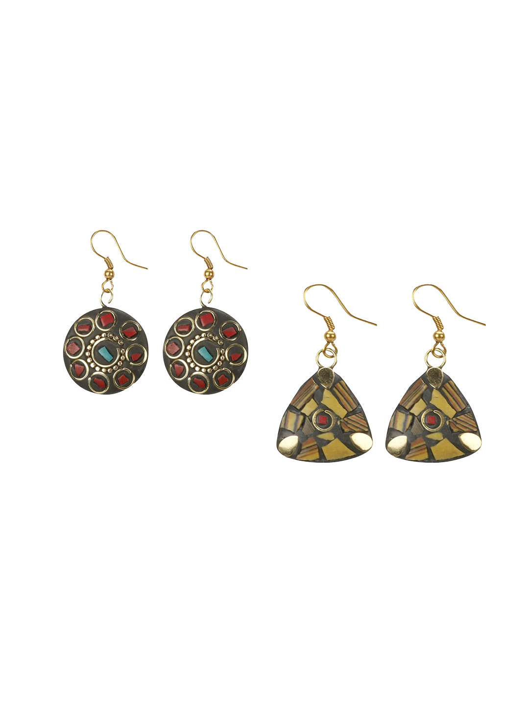 URBANELA Circular Drop Earrings