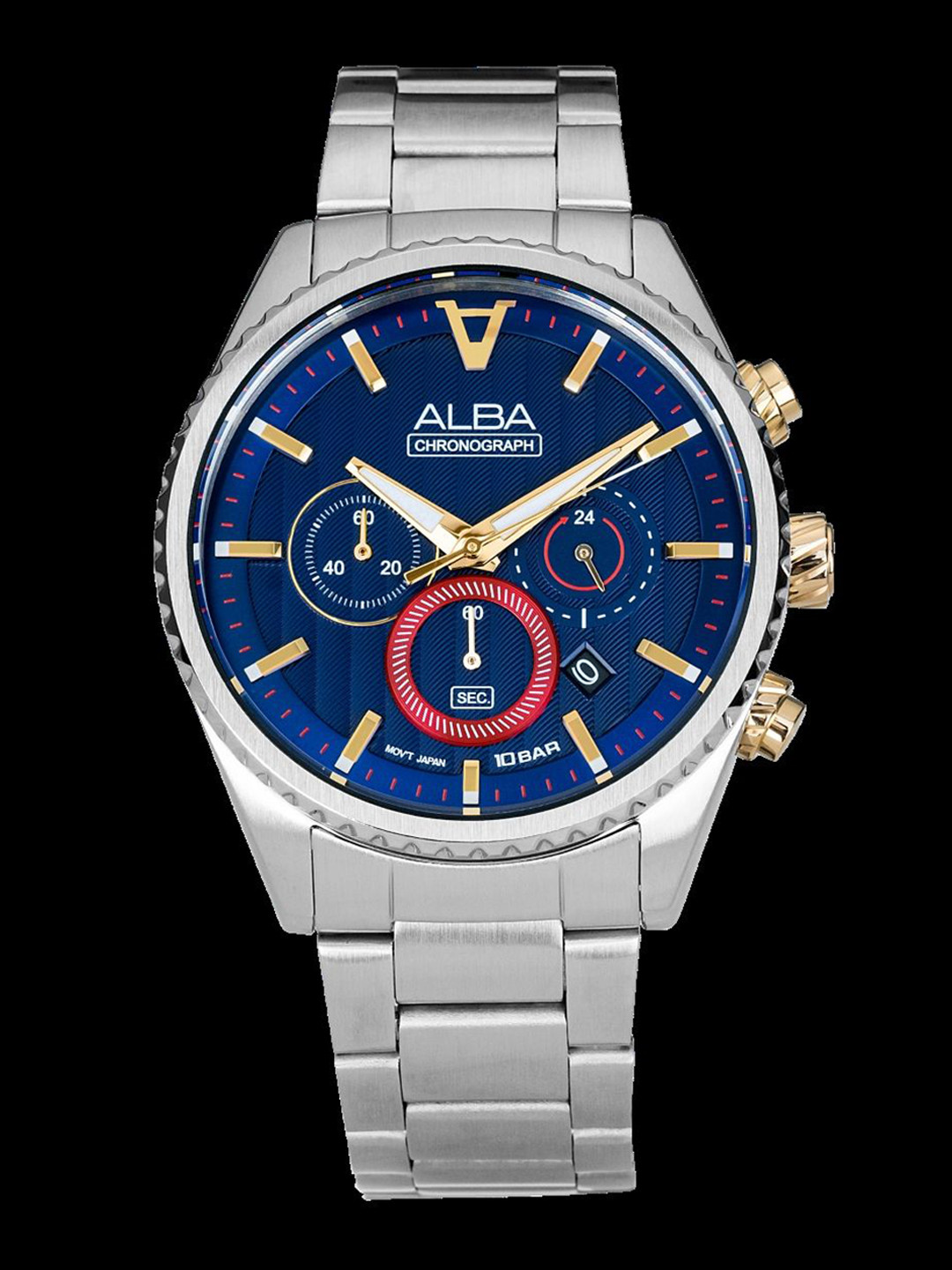 Alba by seiko Signa Blue Patterned Dial-AT3H97X1