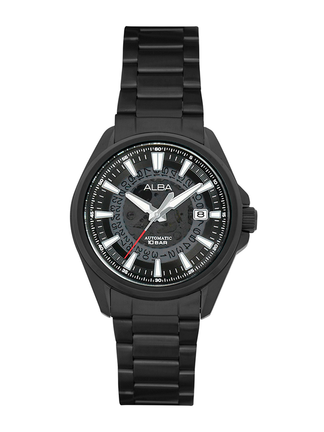 Alba by seiko Black Skeleton Dial Watch Automatic Watch-AU4025X1