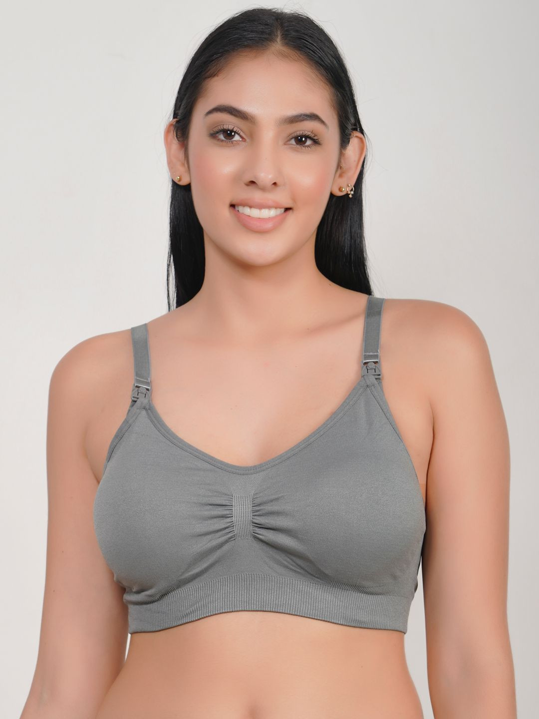 WAVE FASHION Women Lightly Padded Non-Wired Full Coverage Seamless Maternity Bra