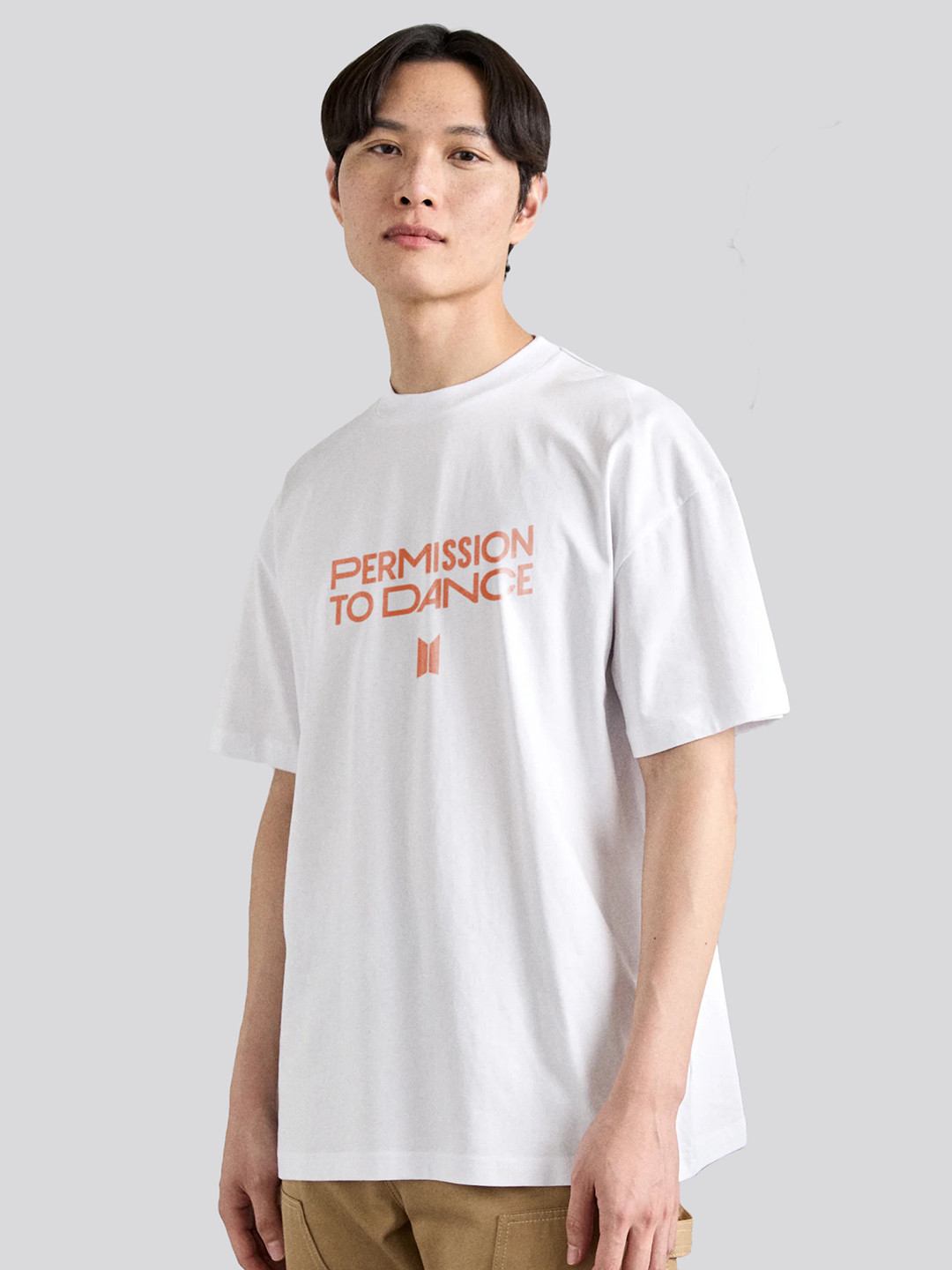 The Korhean Store Unisex BTS Permission To Dance Streetwear Regular Fit Graphic Printed Cotton Tshirt