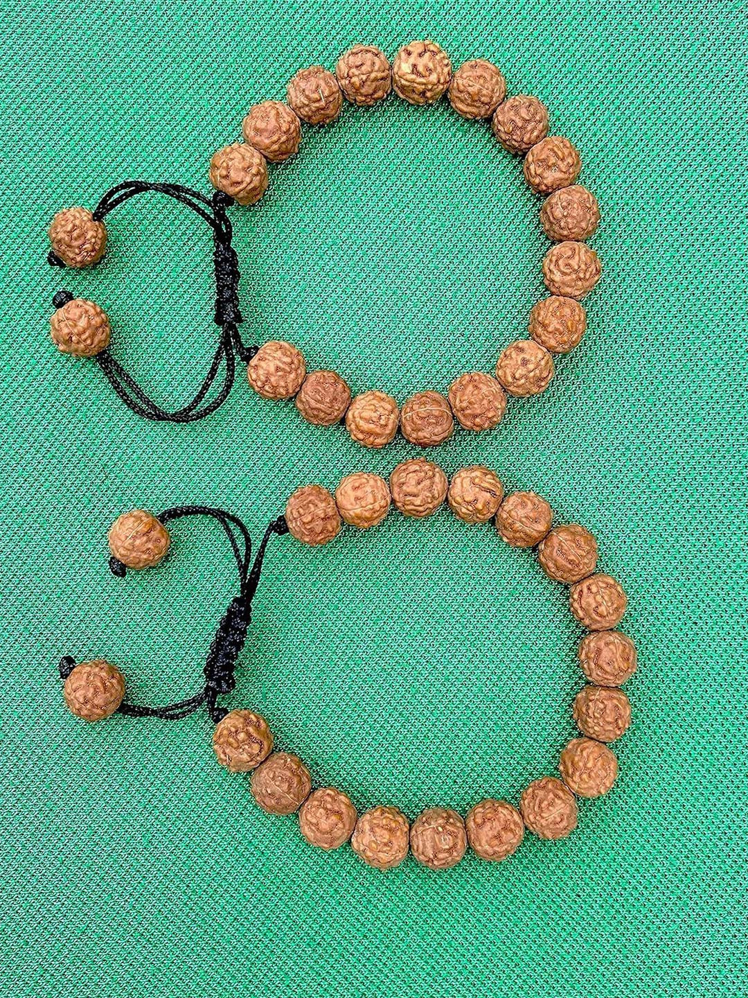 HONODIX Unisex 2 Wood Wraparound Bracelet