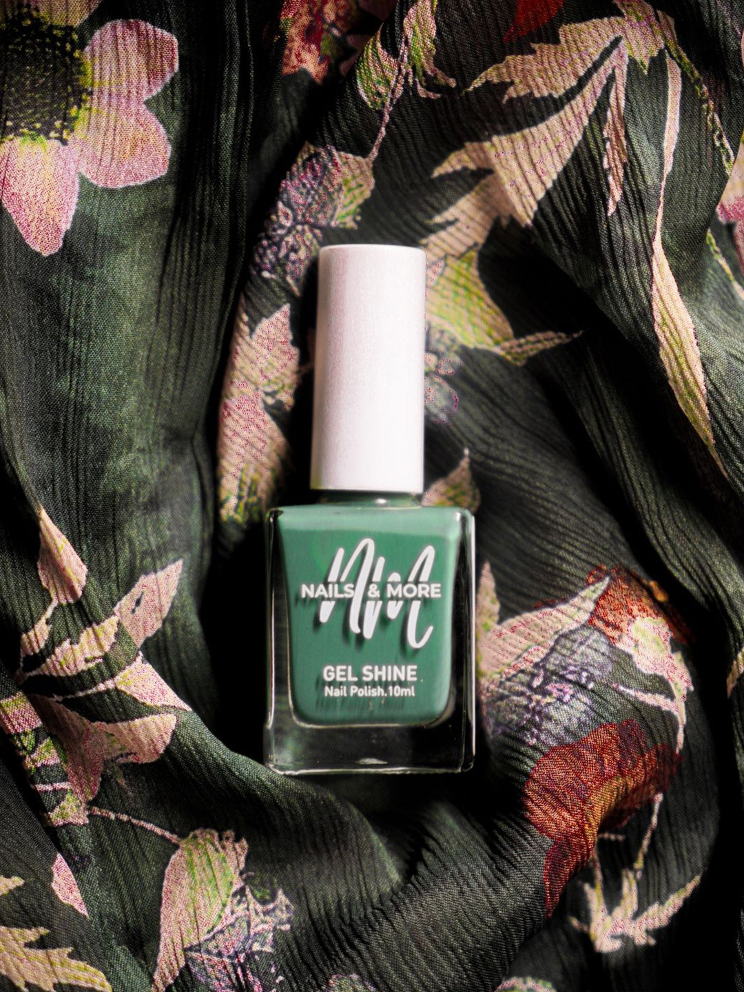 nails & more Gel Shine Argan Oil Glossy Long-Wearing Nail Polish - 10ml Dark Green 34