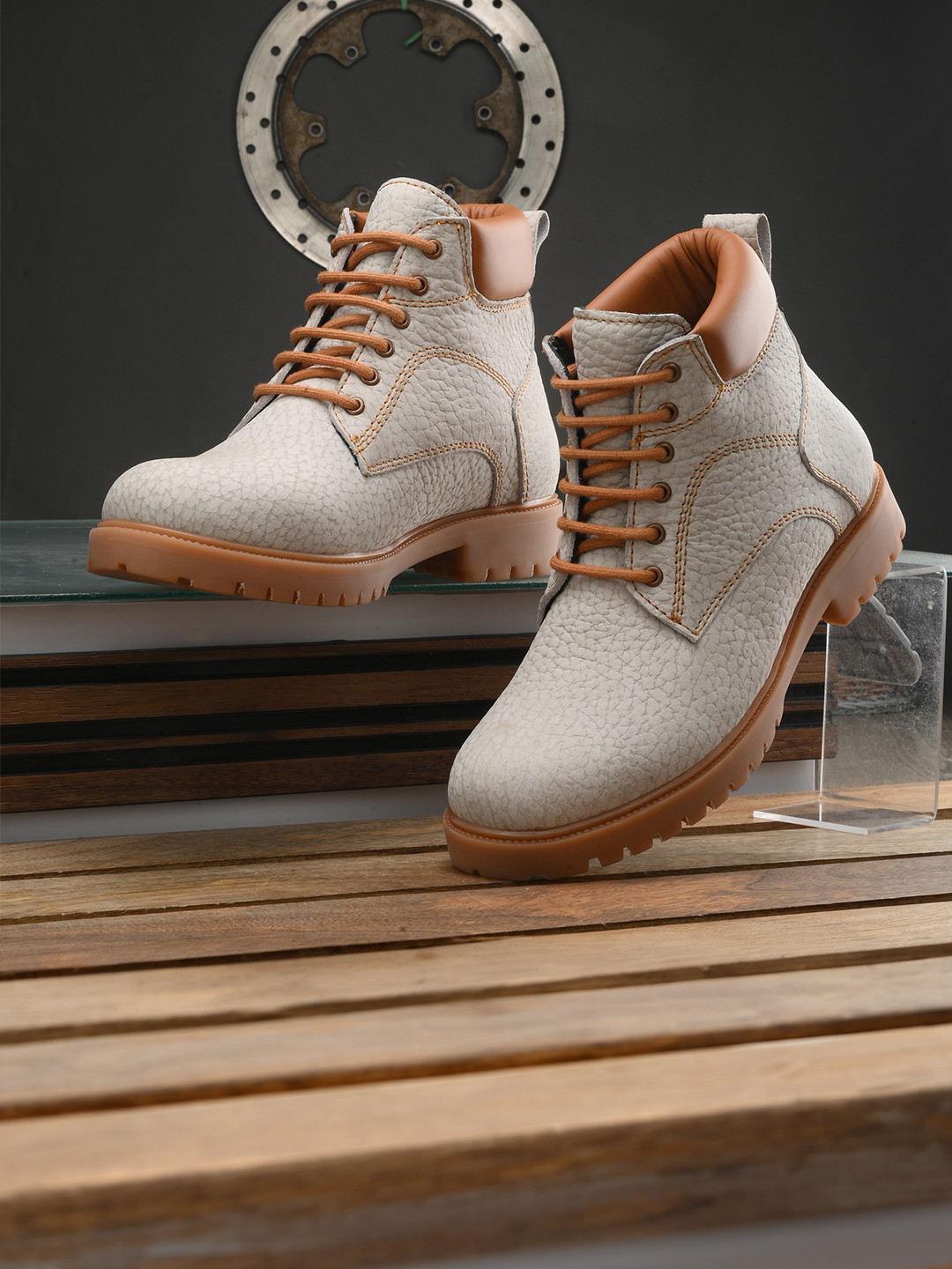 DESIDERIO Men Leather Flatforms